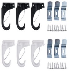 스토어-다유 25mm커튼봉부속 커튼봉 25파이 브라켓 세트, 블랙