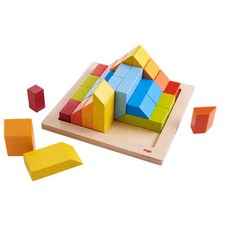 하바 3D 창의 원목 블록 HB304854, 혼합색상, 1개