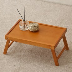 조은세상 고무나무 베드트레이, 브라운