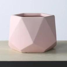 북유럽 Ins 세라믹 냄비 멀티 고기 녹색 Luo 수경 분재 크리에이티브 작은 도매, 01 15x9.5cm, 05 분홍색