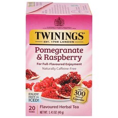 Twinings 오렌지 & 시나몬 스파이스 허브 티 개별 포장된 백 20개(1팩) 천연 카페인 프리 뜨겁거나 차갑게 즐기기 티백 20개 154934, 25개 (6팩), 버라이어티 팩(혼합)