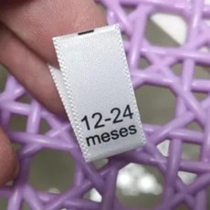 스페인 인쇄 사이즈 라벨 새틴, 1개, 6. 12-24 meses