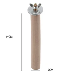앵무새 애완 동물 원목 행잉 스탠드 랙 장난감 앵무새 햄스터 가지 퍼치 새장 액세서리 10 cm 14 cm 20 cm, 02 2.0x14cm