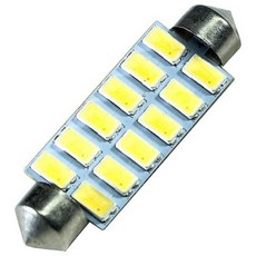 PA 雙尖 LED 燈 41mm 12晶 5630 SMD 超白光 室內閱讀燈, 其他顏色, 1個