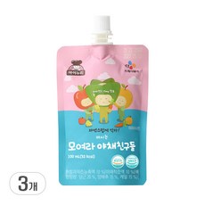 아이누리 마시는 모여라 야채친구들 주스, 100ml, 3개