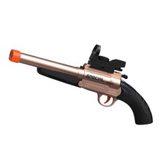 UB 더블 배럴 샷건 S686 에어 소프트 탄두 너프건, 가로형 단총, 로즈골드, 1개