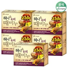 무궁화 허니 율피 때비누 세안목욕스크럽비누90gx5개, 90g, 5개입