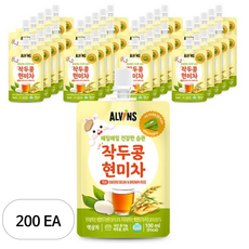 엘빈즈 매일매일 건강한습관 작두콩현미차 100ml, 200개