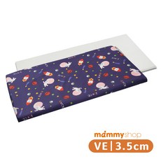 享居DOTDOT- VE嬰兒護脊床墊 (3.5cm) 布套 -太空探險 德國綿體 天絲布套居家專用, 1個, VE嬰兒護脊床墊,60x120x3.5cm