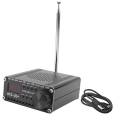 SI4732 ATS-20+ ATS20 휴대용 단축 라디오 수신기 DSP SDR 수신기 FM AM (MW SW) 및 안테나가있는 SSB (LSB USB), 그림처럼, 흔한