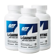 GAT SPORT 左旋肉鹼與胺基酸素食膠囊, 60 件, 3個
