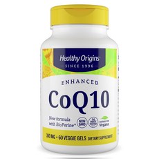 Healthy Origins 增強型輔酶Q10素食膠囊 100mg, 1個, 60片