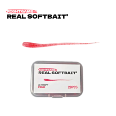 리얼베이트 볼락웜 아징웜 송어웜 투명 실치 라이트게임, 1박스, 핑크(PK) 20p
