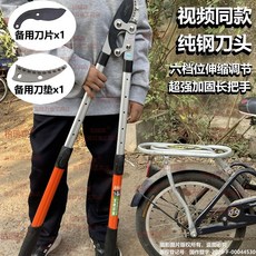 修剪樹枝大剪刀 果樹強力伸縮粗枝剪 園林專用加長大力剪刀 臺灣出貨, 【推薦】超強加固伸縮款+送刀片+送刀墊, 1個