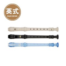 成功 英式中音直笛 學生教學適用 俏皮系列 透明藍 2000A-3BU, 1個, 英式直笛 2000A-3BU