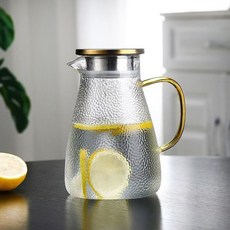 耐高溫玻璃涼水壺燒水壺套裝 可加熱冷藏, 1個, 1500ml貴妃壺一個