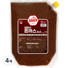 시아스 일본식 돈까스소스, 2kg, 4개