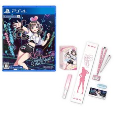 Kizuna AI - Touch the Beat! 한정판 - PS4 특전 특제 BOX 응원봉 머플러타월 목걸이 카드케이스 특제 스탭카드 실리콘밴드 라이브티켓(총번호 포
