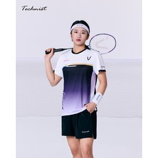 테크니스트 아울렛 TNT5521 반팔 티셔츠 게임복 배드민턴 탁구 스쿼시 스포츠웨어