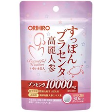 ORIHIRO(오리히로) 자라플라센타 고려인삼 알갱이 60알, 1개