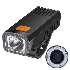 매우 밝은 LED 자전거 조명 실속 쉬운 C 타입 충전식 램프 야외 라이딩용 3 가지 모드, 05 with rear light