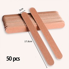 애니데코 네일 우드 파일 네일화일 손톱파일, 1세트, 50개