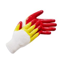 반코팅 작업장갑 이중황코팅 P-6, 삼아 이중황코팅, 20세트