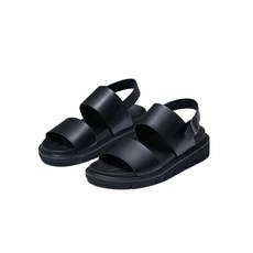 무신사 스탠다드 신세틱 레더 더블 스트랩 샌들 MEBFD0Z02-BK 450297