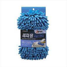 카렉스 3분세차 셔닐스펀지(차량외부 휠 타이어 스펀지), 1개