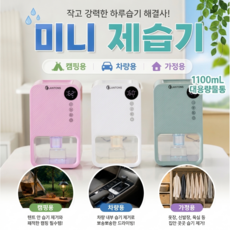 랜턴스 미니 제습기 캠핑용 차량용 가정용 1100mL, 그린