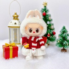 팝마트 라부부 1 2 3세대 크리스마스 인형옷 시리즈 인형의상, 크리스마스 세트 8