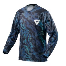 레빗 EMULSION JERSEY 오토바이 봄 가을 레귤러핏 저지, 블루