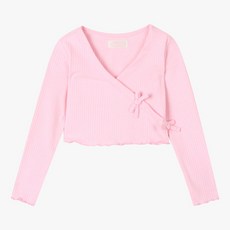 로엠걸즈 핑크 예쁜 발레 가디건
