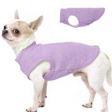 강아지 스웨터 플리스 - 블루 XS 신축성 있는 민소매 조끼 | 따뜻하고 가벼운 스웨터 강아지를 위한 풀오버 디자인 치와와 옷 가을/겨울 아웃도어 의류, 퍼플