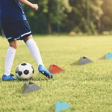 파랑새백화점 컬러 삼각접시콘 훈련용스포츠콘, 파랑