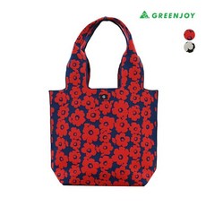 그린조이 여성 그린조이 여 꽃 숄더백, 블랙