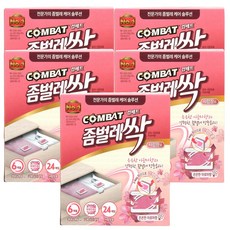 [트윈스몰] 컴배트 좀벌레싹 서랍용 24개입 아로마향 방충효과 최대6개월, 12g, 5개