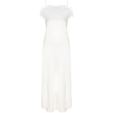 슬리퍼 보헴 페더 트리밍 슬립 드레스