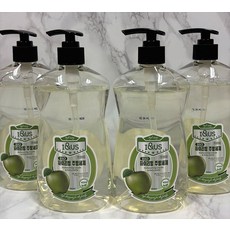 하이리빙 바이오 과일 야채 젖병 그릇 설거지 주방세제 사과향, 4개, 500ml