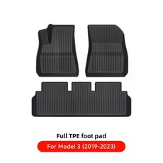 YZ 테슬라 바닥 매트 모델 Y 3 하이랜드 자동차 트렁크 TPE 방수 미끄럼 방지 세트 라이너, 중국, 4. 모델3