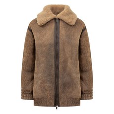 살바토레산토로 시어링 칼라 코트