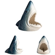 動物造型煙灰缸, 1個, 藍白