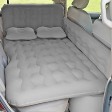 가남 차량용 에어매트 다용도 웨이브 일체형 차박 캠핑 에어매트 세트, 회색