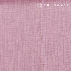 천가게 이중 요루 거즈 원단 대폭 면 워싱 천 무형광 크리미 25종 한마, 08) 연보라, 1개