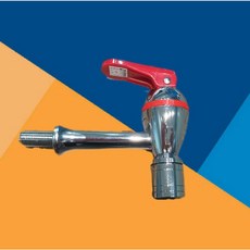 豪星 飲水機專用金屬龍頭，適用落地型飲水機，二分牙規格，有壓設計，多色可選, 1個, 紅色整支, 紅色整支