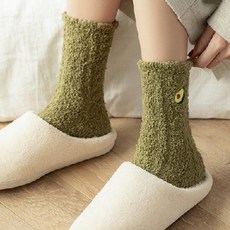 모아샵 주니어 학생 과일 여성용 수면 양말 5종세트 임산부 포근한양말 따뜻한양말