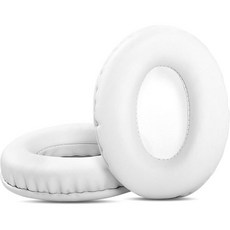 이어패드 스펀지 헤드폰 AS 흰색 이어 패드 귀 쿠션 커버 교체용 Zihnic 블루투스 오버이어 헤드폰단백질 가죽와 호환됨, 이어패드 컵 쿠션 교체용 이어 블루투스 헤드폰 STL, 1개