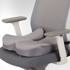 데스크엔 메모리폼 기능성 방석 사무실 수험생 차량용 메모리폼 치질 도넛 방석, 그레이