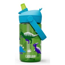 CamelBak Thrive Flip Straw 아동용 바이트 밸브 트라이탄 리뉴 물병 힙 다이노 414ml14온스 121204, Hip Dinos