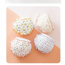 어린이집 배변훈련 여아팬티 순면 4종 세트 프릴 통기성 좋은 유아동 속옷